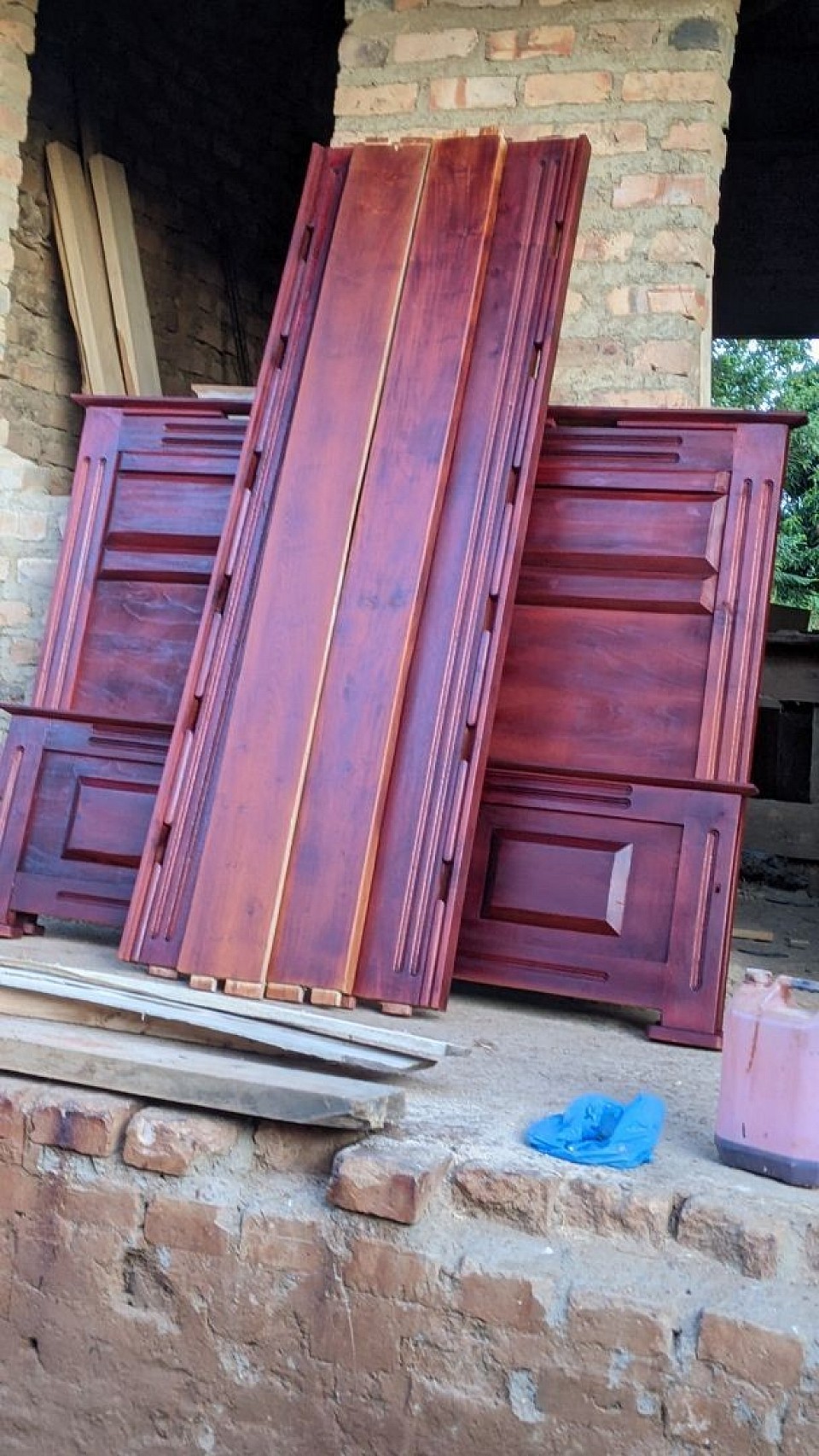 5 by 6  bed Musambya wood.   At only 900